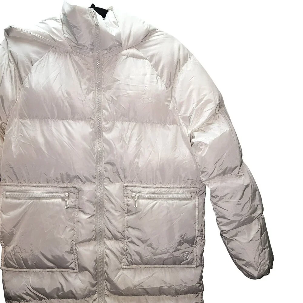 Calia Women's Outerwear Longline Snap Hooded Puffer Jacket, NWOT, Sz XS - Picture 3 of 10